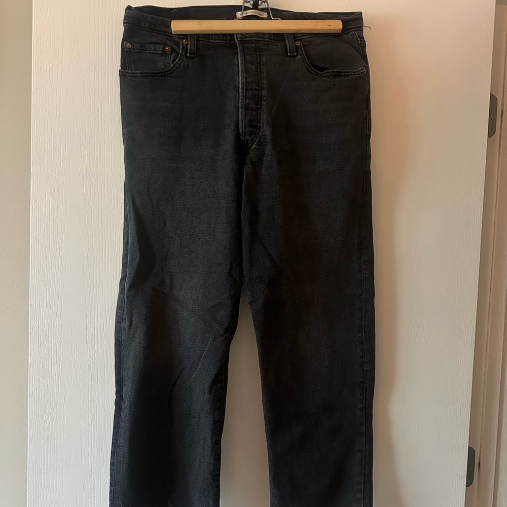 Levi's Ribcage Straight Ankle in black